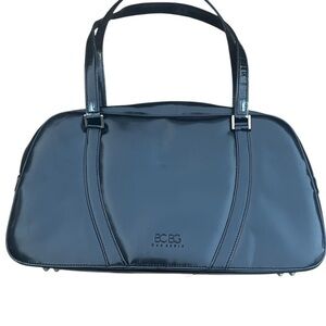 BCBG Glossy Black Shoulder Bag